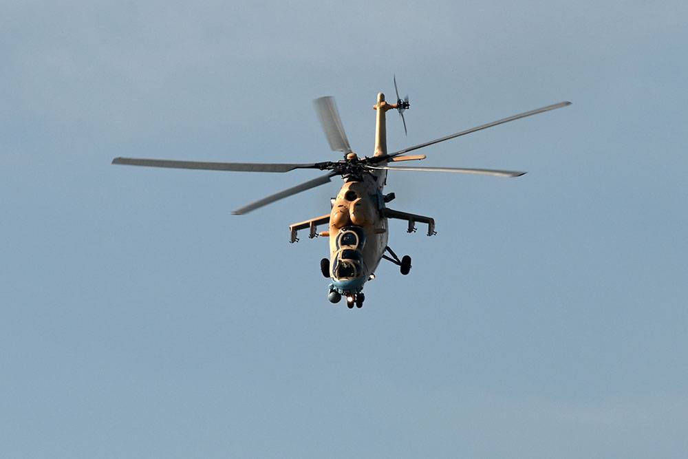 Чудом избежавший катастрофы "летающий танк" Ми-35П сняли на видео