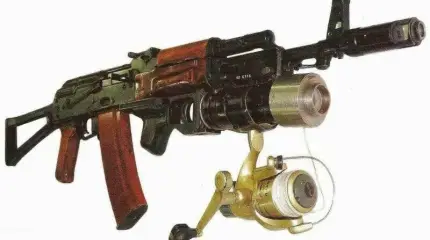 Зачем АК-74 катушка от спиннинга?