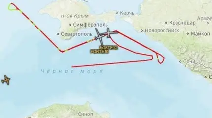 Впервые в небе над Черным морем сразу два БПЛА RQ-4 Global Hawk