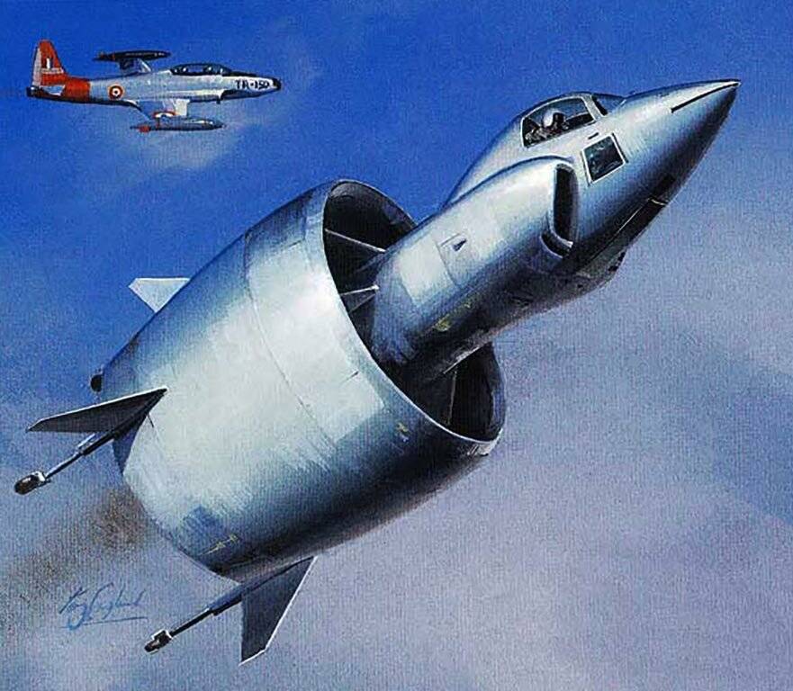 История авиации: конвертоплан SNECMA C-450 Coléoptère