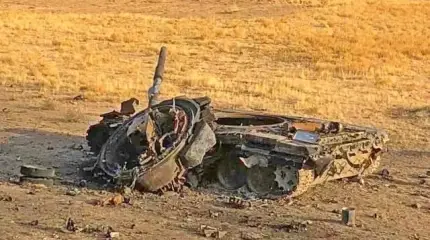 Фотография еще одного подбитого в Сирии Т-90 появилась в Сети