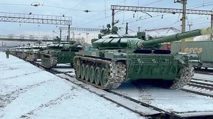 Минобороны показало переброску в Таджикистан новейших Т-72Б3М