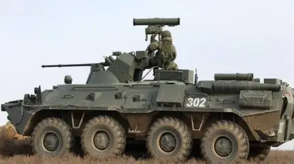 Морпехи КФл впервые показали модернизированные БТР-82А с ПТУР "Корнет"