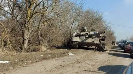 Отступающие националисты бросили редкий "африканский" танк Т-64Б1М