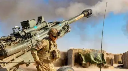 M777, которая сделана в Америке, пытается биться с русскими гаубицами