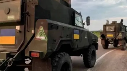 Бронеавтомобиль "Мамба", прибывший из Эстонии, захвачен на Украине