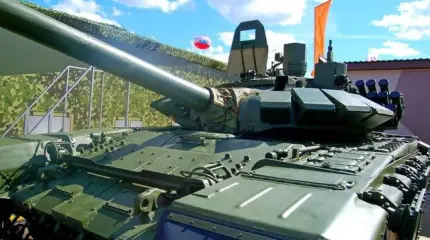 Редкая версия танка Т-72Б3 с панорамой командира сражается с ВСУ
