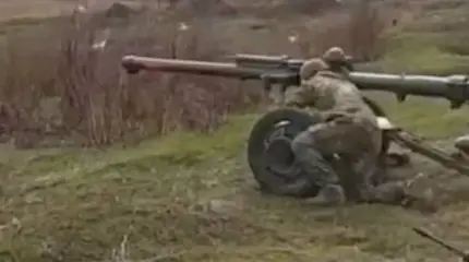 Старое шведское противотанковое безоткатное орудие замечено на Украине