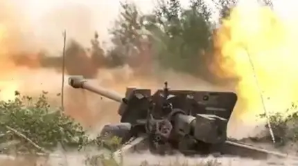 Необандеровцы боятся советских орудиий БС-3 образца 1944 года