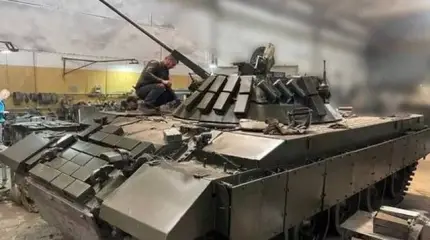 Снова замечен украинский мутант: Т-62 с башней от БМП-2
