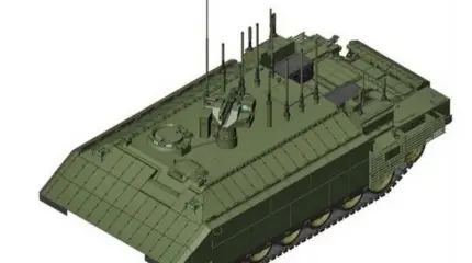 Появились изображения новой машины управления на танковом шасси