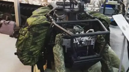 Оружие будущего - российский биоморфный "Хищник" с пулеметом "Корд"