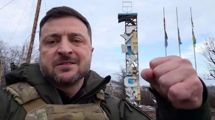 Зеленский на окраине Купянска - доклад Герасимова был преждевременным?