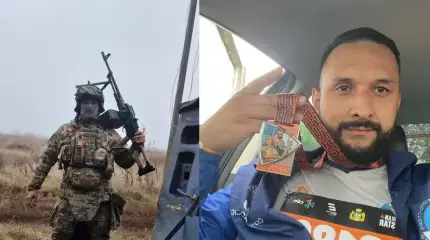 Боец, самостоятельно ампутировавший себе ногу в зоне СВО, встал на коньки
