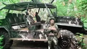 Российский багги "Ленинградец" на базе ГАЗ-66 замечен в зоне СВО