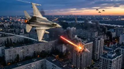 Кровавое фиаско: украинский истребитель F-16 ударил по жилому центру Киева