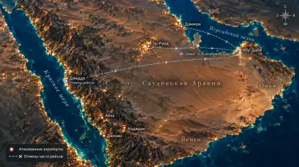 Удары по саудовским аэропортам: почему отмены шире зоны атак