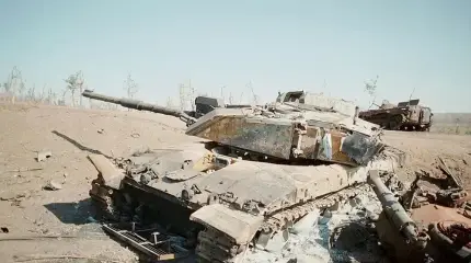 Алюминиевые катки превратили украинский Challenger 2 в 62-тонную статую