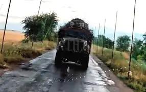 Американский MaxxPro уничтожен внутри противодронного туннеля
