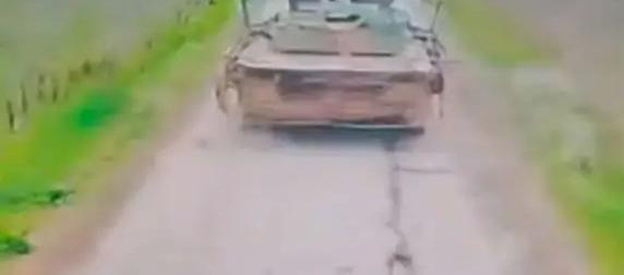 Колесный танк ВСУ AMX-10RC рискнули отправить на фронт, где его сожгли
