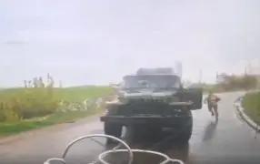 Украинский "Град" уничтожили попаданием в топливный бак