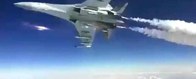 Русские Су-35С прижали к земле F-16 и Mirage