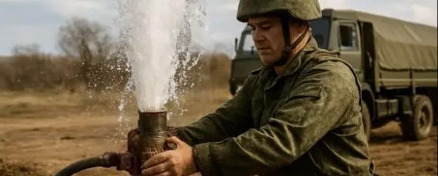 Фонтан жизни: российские военные обеспечивают водой жителей ДНР