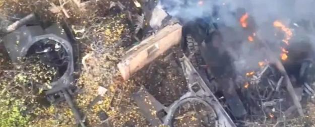 Впервые показали, разорванный на части Leopard 1A5 ВСУ с отлетевшей башней