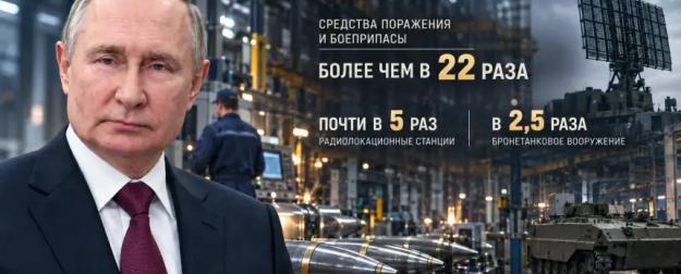 Путин заявил о 22-кратном росте выпуска боеприпасов с начала СВО