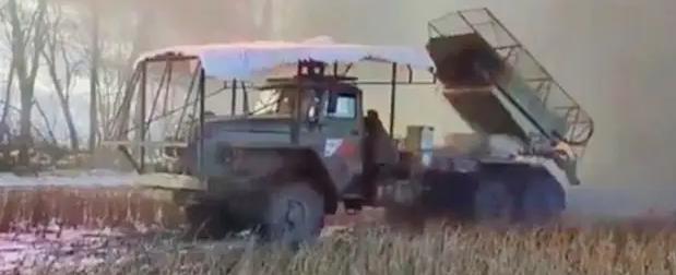 Уничтожение пехоты ВСУ ударом РСЗО БМ-21 "Град" показали на видео