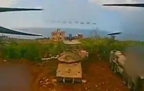 По вторгшимся в Ливан танкам Израиля Merkava бьют оптоволоконными дронами