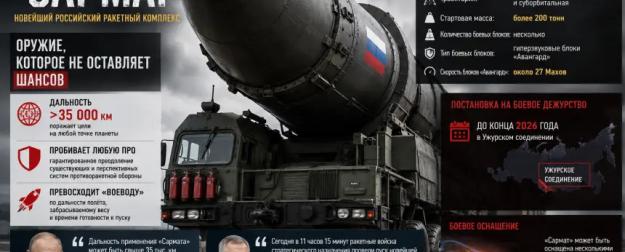 «Сармат» показал зубы: в Кремле раскрыли характеристики ракеты Судного дня