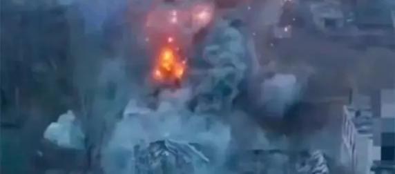 800-килограммовый снаряд "Торнадо-С" разнес здание, где было 9 солдат ВСУ