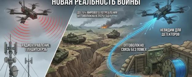 Катушка вместо антенны: как дроны на оптоволокне ломают правила воздушной войны
