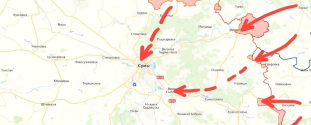 Сумы могут оказаться в полуокружении: ВС РФ начали активные штурмы