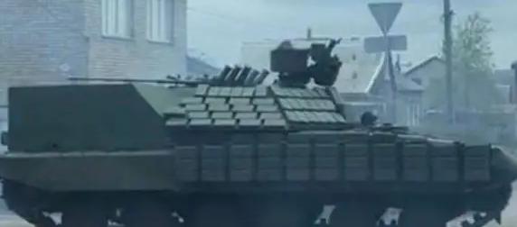 Подбит необычный украинский тяжелый БТР на базе Т-64