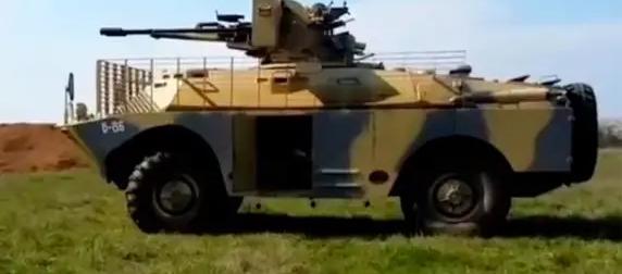 Впервые представлен "Ловец" беспилотников на базе БРДМ-2 с ЗУ-23-2