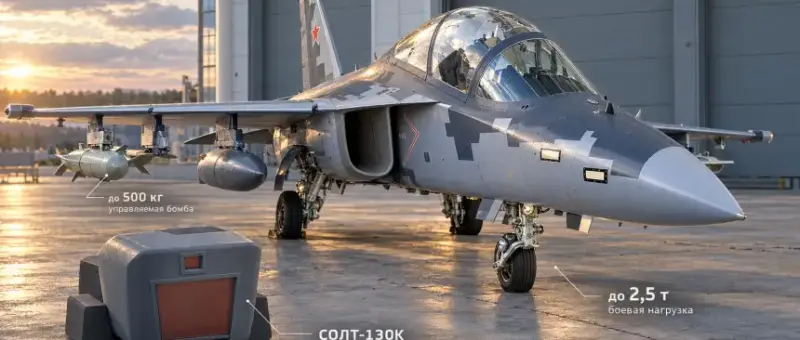«Ростех»: арсенал Як-130М пополнился оружием с лазерным наведением