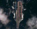 Китайский авианосец сфотографировали со спутника