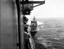 Таран боевых кораблей США, сторожевыми кораблями СССР (сьёмка с американского судна)