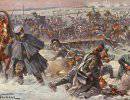 1812 год. События 28 ноября. Русские войска атакуют французов на переправе через Березину