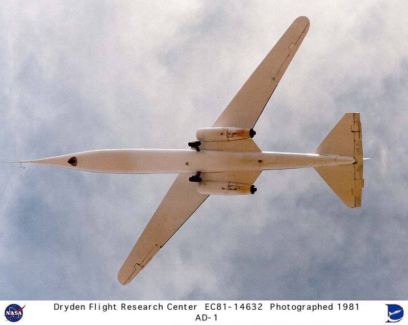 Американский экспериментальный самолет AD-1