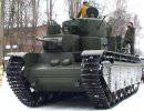 В подмосковном военном музее поставили на ход легендарный пятибашенный танк Т-35А