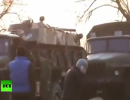 Активисты остановили военную технику, направлявшуюся из Киева к границе с Россией
