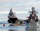 Эсминец "Адмирал Ушаков" на учениях вступил в бой с кораблем условного противника