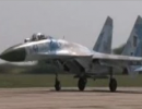 Взлет истребителей Су-27 и Миг-29 ВВС Украины