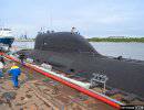 Церемония подъема флага Военно-морского флота РФ на подводной лодке "Северодвинск"