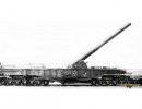 457-мм гаубица Mk1 на железнодорожном транспортере