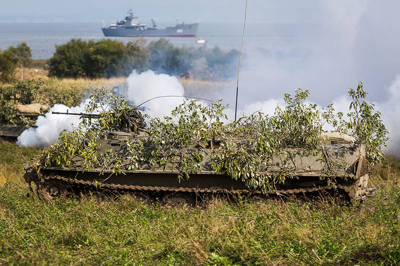 СКШУ «Восток-2014».  Действия мотострелкового подразделения в наступлении