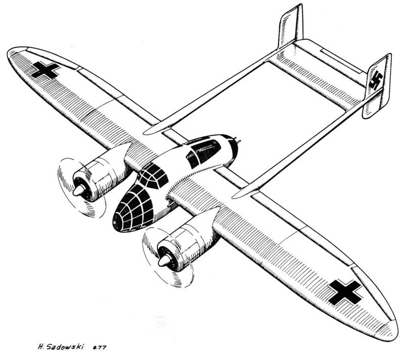 Проект скоростного бомбардировщика Weserflug WFG 2137. Германия